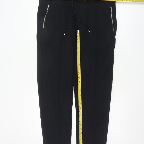 Marks and Spencer Men’s Black Jogger Trousers L Zip Pockets