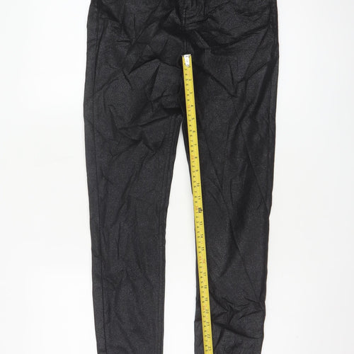 Marks and Spencer Women’s Black Slim Fit Stretch Trousers Size 8 Tall