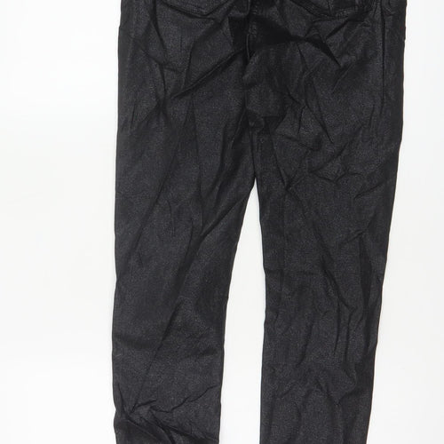 Marks and Spencer Women’s Black Slim Fit Stretch Trousers Size 8 Tall