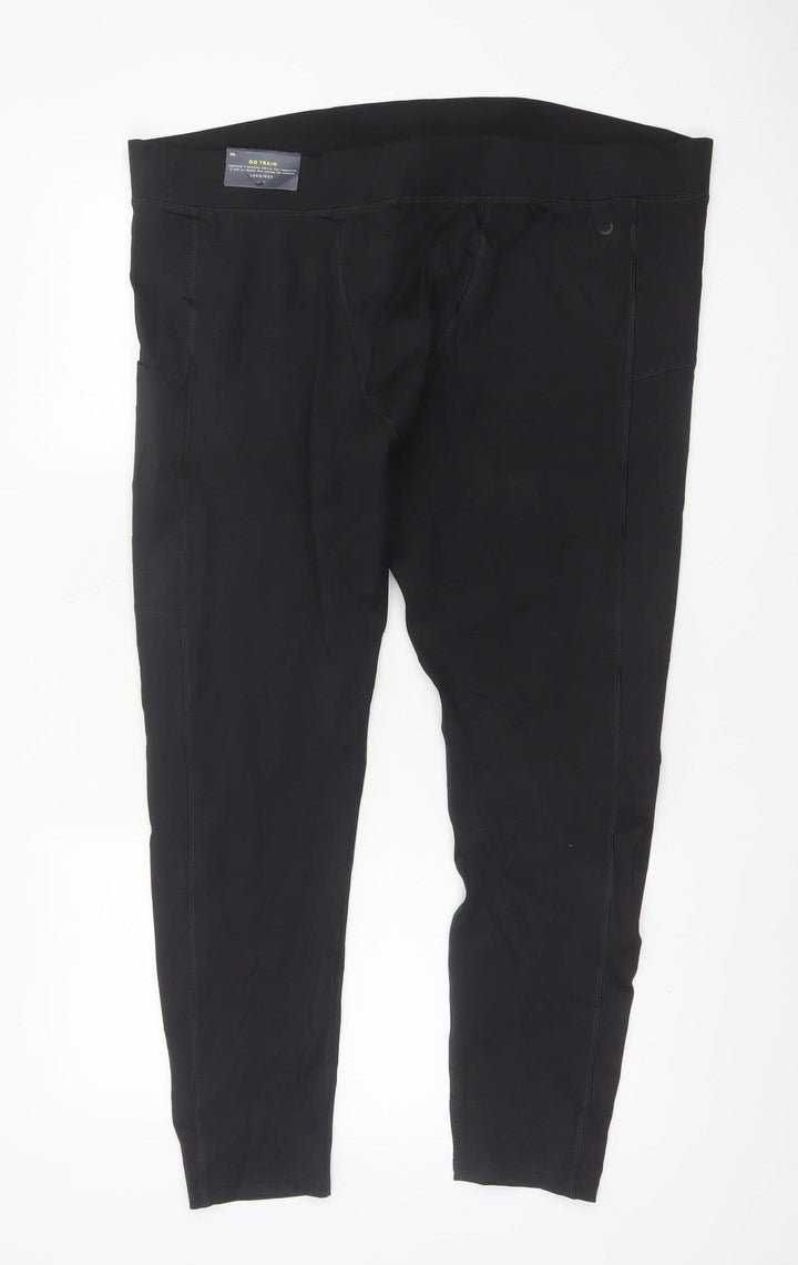 Marks and Spencer Goodmove Men's Black 3XL Running Compression Leggings