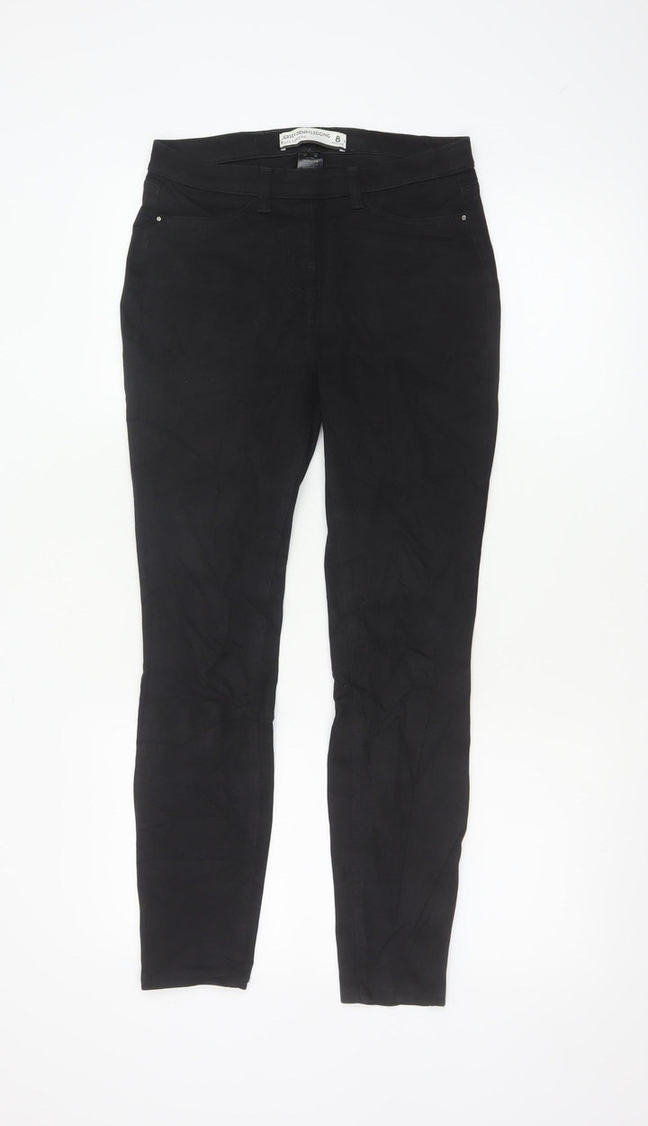 Next Women's Black Jersey Denim Jegging Size 8 Skinny Fit