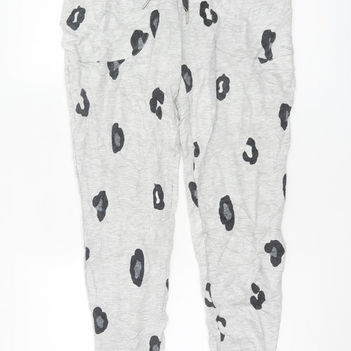 Marks and Spencer Women Grey Animal Print Pyjama Pants Size 12