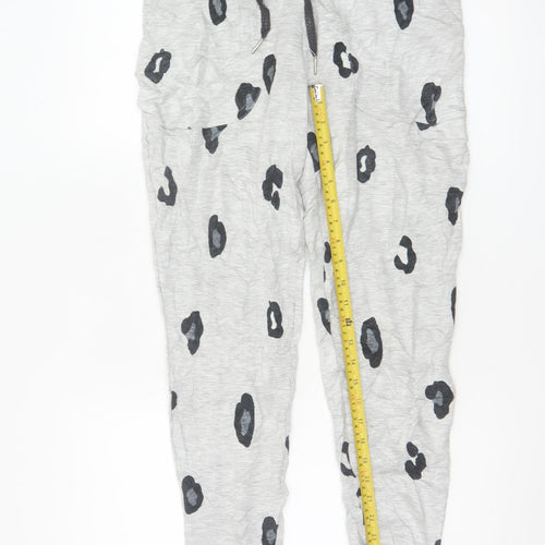 Marks and Spencer Women Grey Animal Print Pyjama Pants Size 12