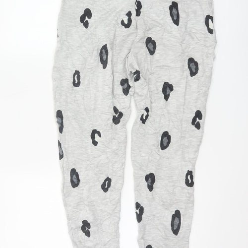 Marks and Spencer Women Grey Animal Print Pyjama Pants Size 12