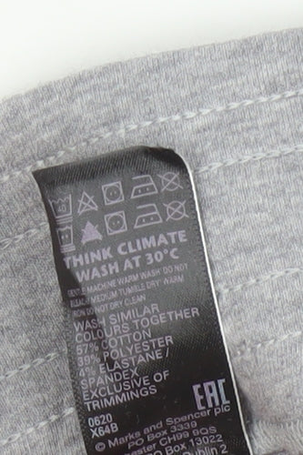 Marks and Spencer Womens Grey Jersey Jogger Trousers Size 18