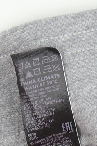Marks and Spencer Womens Grey Jersey Jogger Trousers Size 18