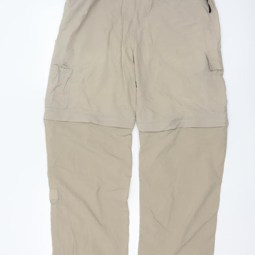The North Face Men's Beige Convertible Cargo Trousers M Regular