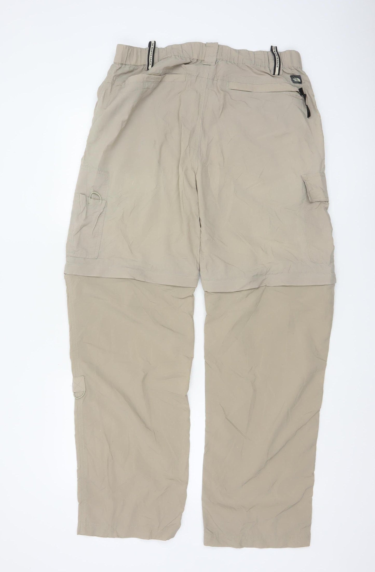 The North Face Men's Beige Convertible Cargo Trousers M Regular