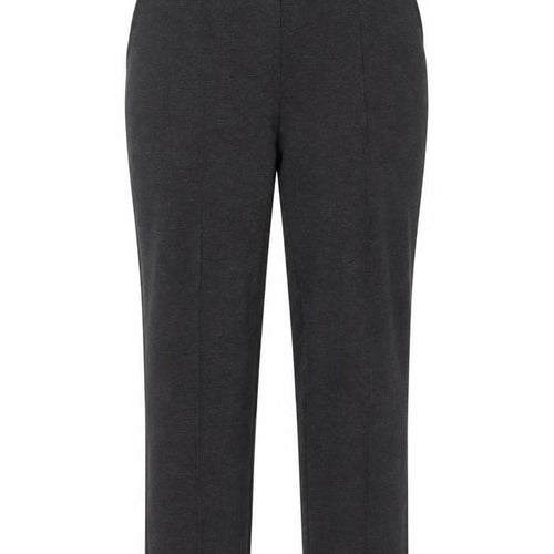 Marks and Spencer Womens Grey Straight Leg Jersey Trousers Size 14