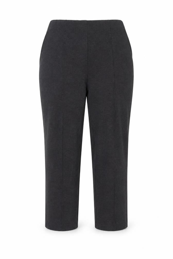 Marks and Spencer Womens Grey Straight Leg Jersey Trousers Size 14
