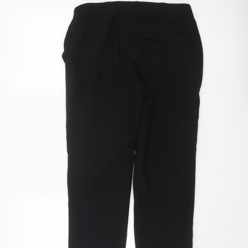 Marks and Spencer Womens Black Slim Fit Petite Trousers Size 12