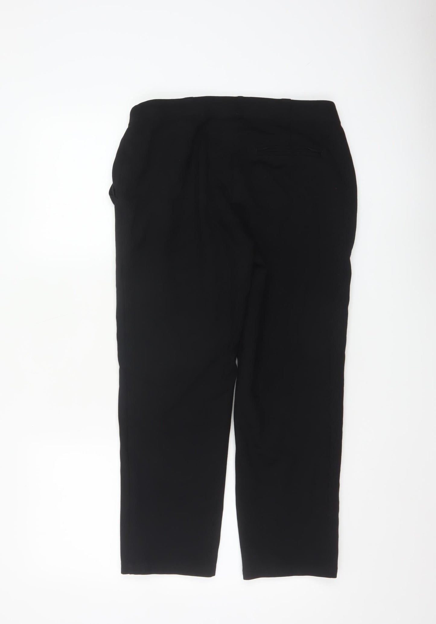 Marks and Spencer Womens Black Slim Fit Petite Trousers Size 12