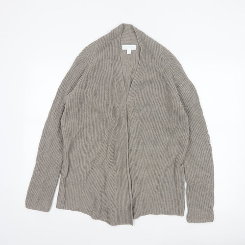 The White Company Women’s Beige Chunky-Knit Cardigan Size 10