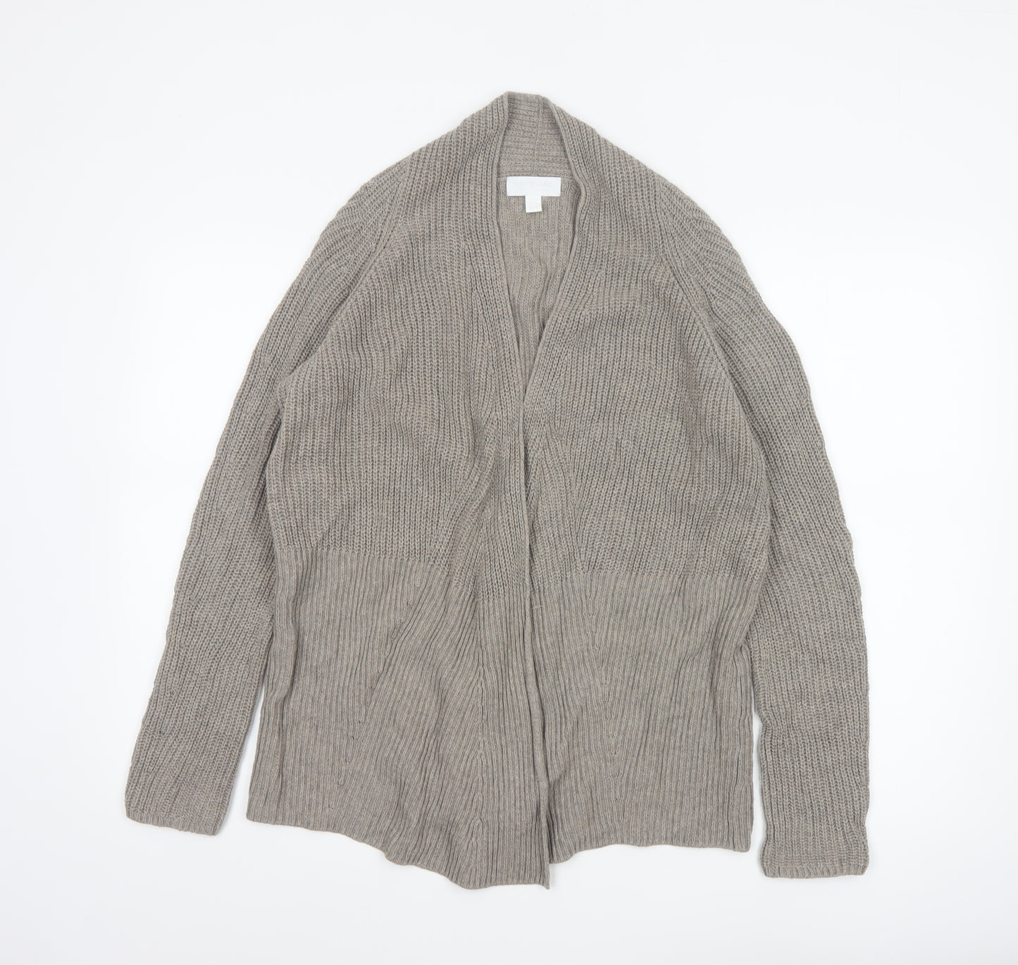 The White Company Women’s Beige Chunky-Knit Cardigan Size 10