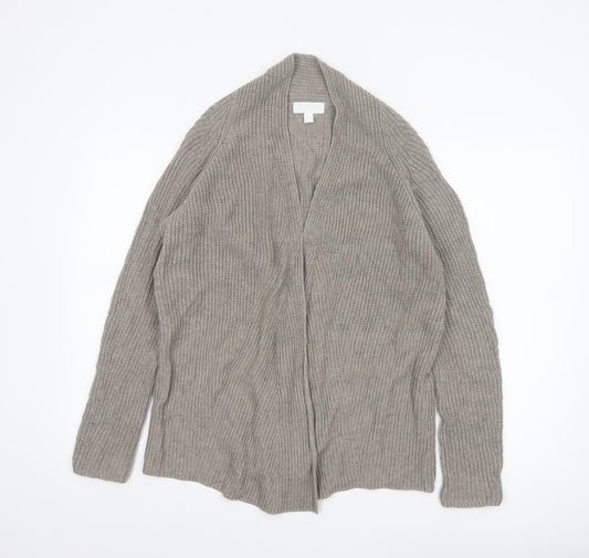 The White Company Women’s Beige Chunky-Knit Cardigan Size 10