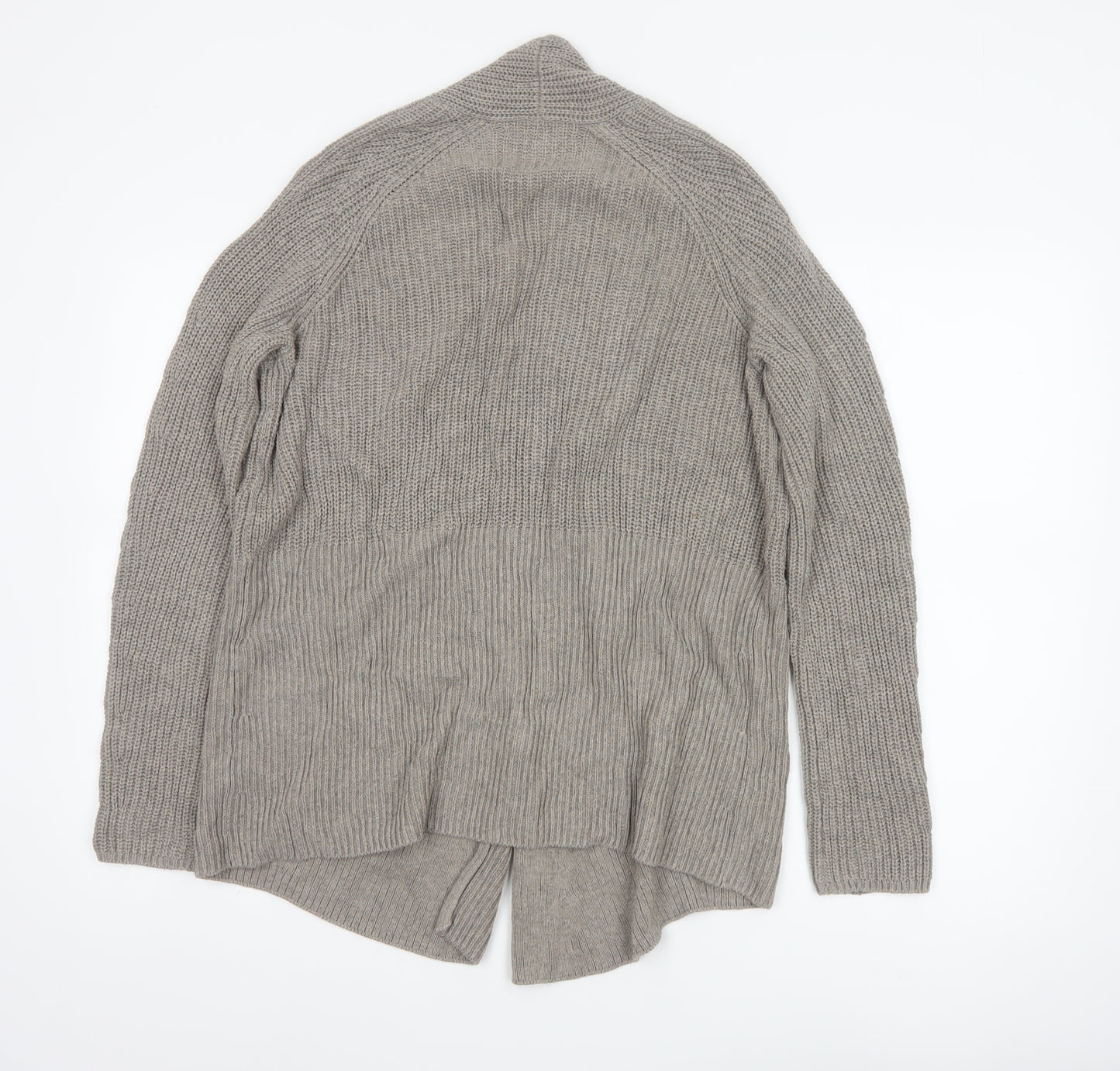 The White Company Women’s Beige Chunky-Knit Cardigan Size 10