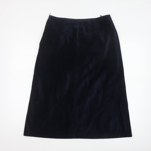 Lapidus of Sweden Women's Black Corduroy A-Line Skirt Size 16