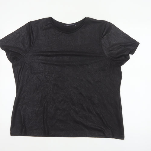 Marks and Spencer Women’s Black Short Sleeve Basic T-Shirt Size 18