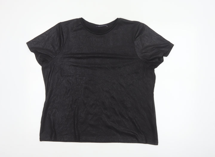 Marks and Spencer Women’s Black Short Sleeve Basic T-Shirt Size 18