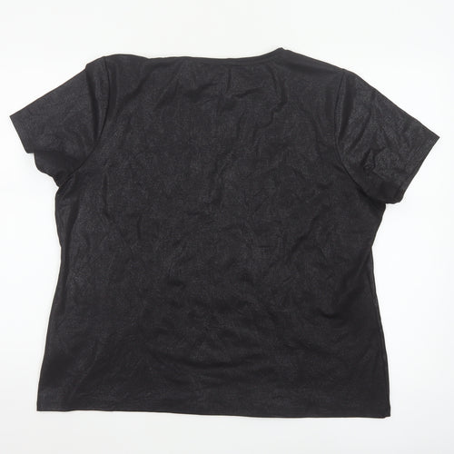 Marks and Spencer Women’s Black Short Sleeve Basic T-Shirt Size 18