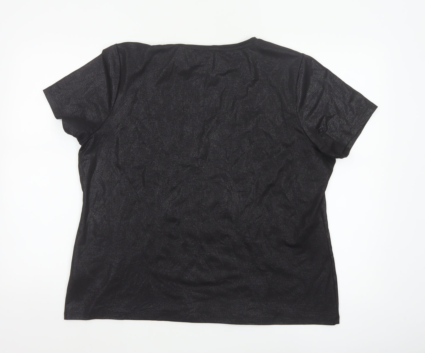 Marks and Spencer Women’s Black Short Sleeve Basic T-Shirt Size 18