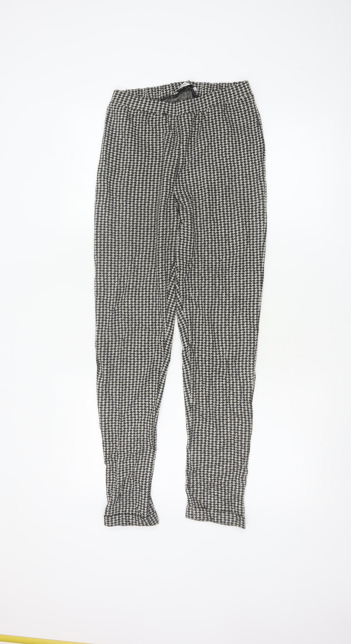 Hollister Women's Black Houndstooth Knit Leggings XS Slim Fit