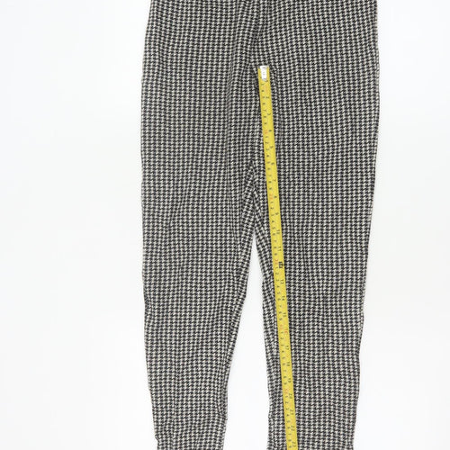 Hollister Women's Black Houndstooth Knit Leggings XS Slim Fit