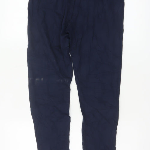 Marks and Spencer Womens Blue Regular Leggings Size 12 Stretch Jersey Trousers