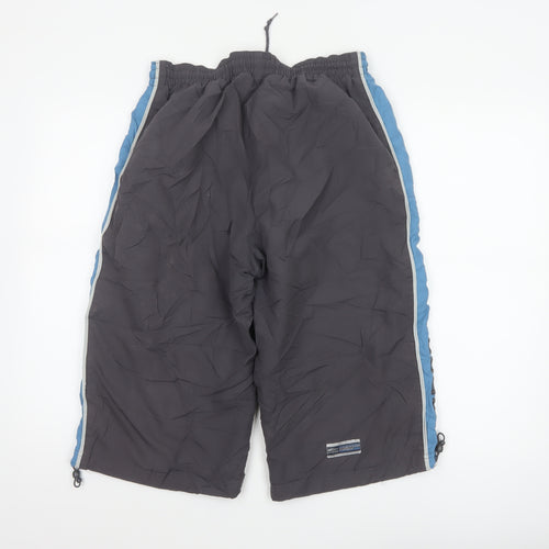 Umbro Men's Grey Blue Cargo Shorts M 32/34 Elastic Waist Sports Style