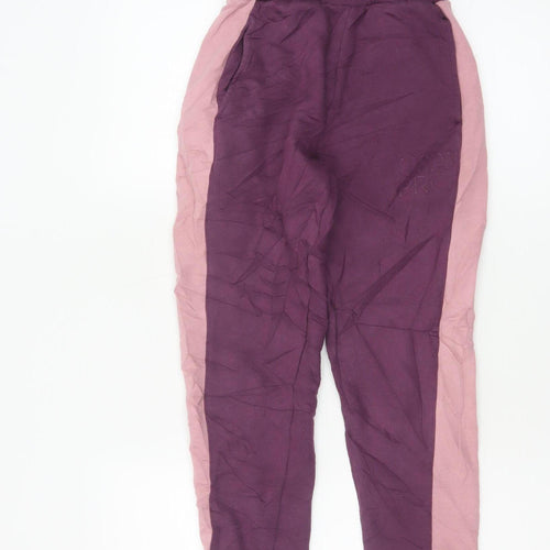 USA Pro Girls Purple Colourblock Jogger Trousers 11-12 Years