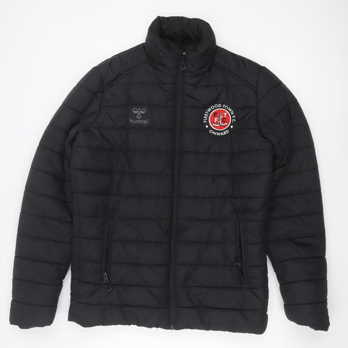 Hummel Mens Black Puffer Jacket Medium Fleetwood Town FC