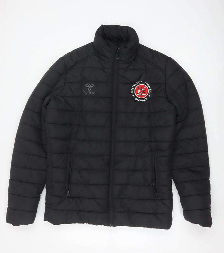 Hummel Mens Black Puffer Jacket Medium Fleetwood Town FC