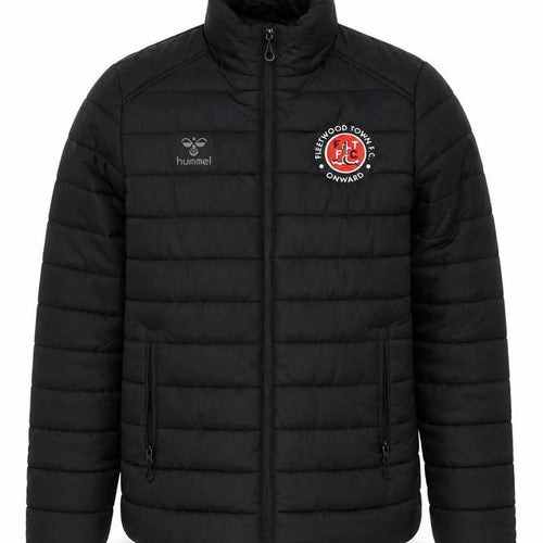 Hummel Mens Black Puffer Jacket Medium Fleetwood Town FC