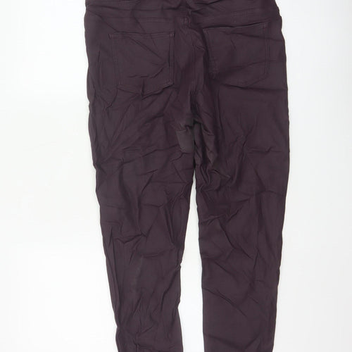 Marks and Spencer Women’s Dark Grape Jeggings Size 14 Regular Fit Stretch Mid Rise