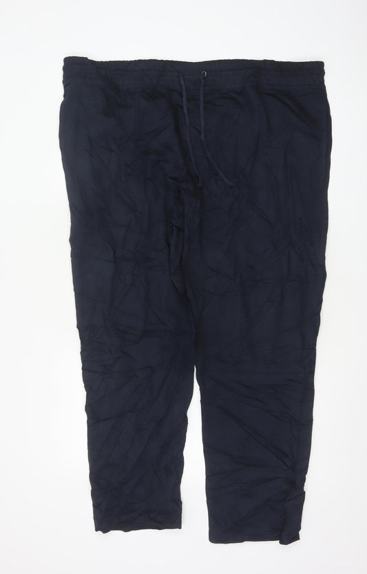 Marks and Spencer Men’s Blue 2XL Short Jersey Jogger Trousers