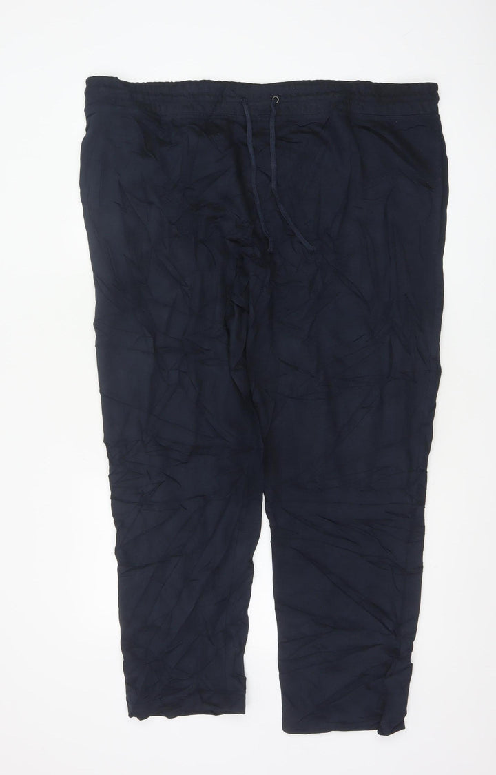 Marks and Spencer Men’s Blue 2XL Short Jersey Jogger Trousers