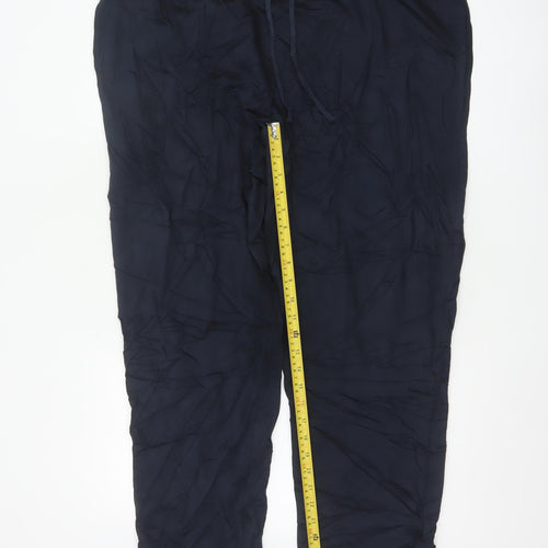 Marks and Spencer Men’s Blue 2XL Short Jersey Jogger Trousers