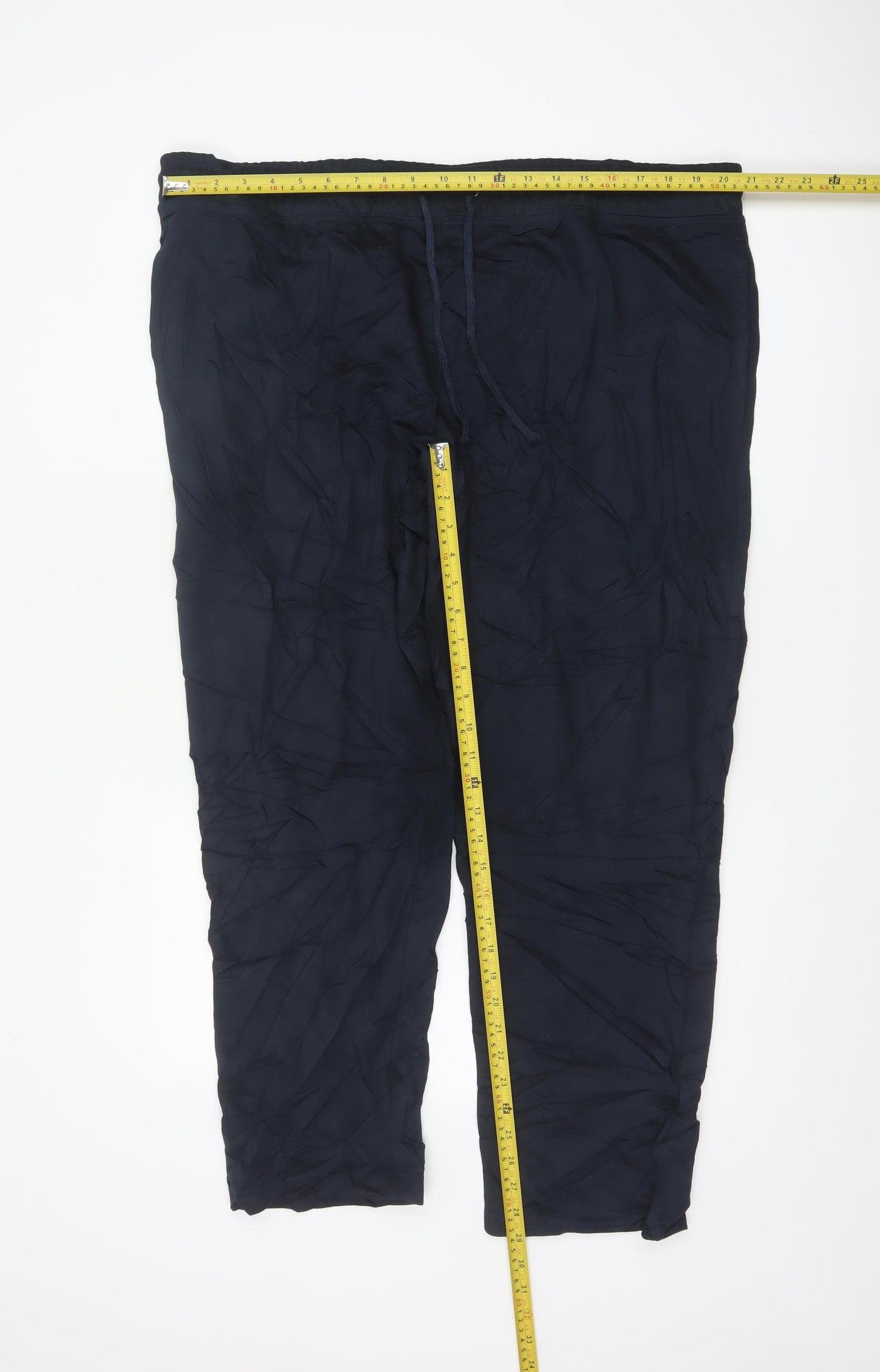 Marks and Spencer Men’s Blue 2XL Short Jersey Jogger Trousers