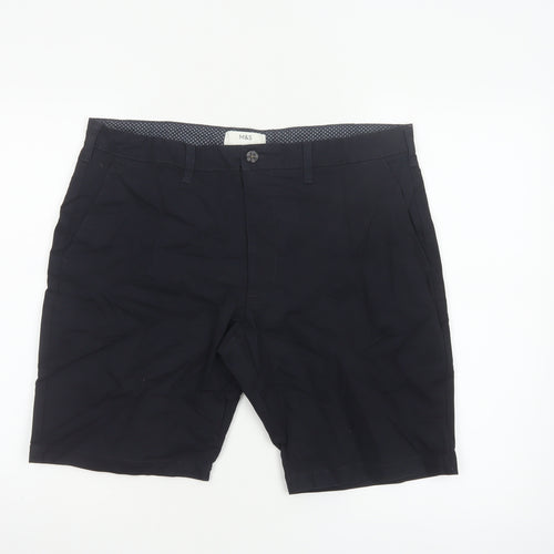 Marks and Spencer Men’s Black 36 Regular Stretch Chino Shorts