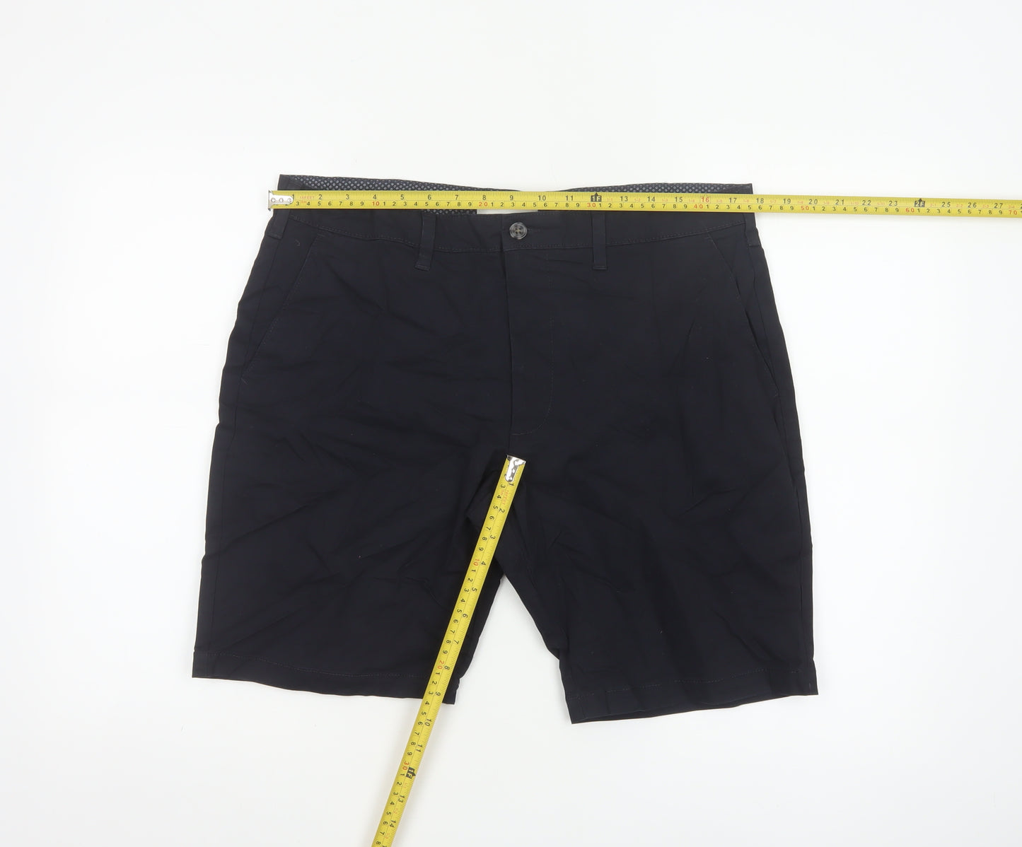 Marks and Spencer Men’s Black 36 Regular Stretch Chino Shorts
