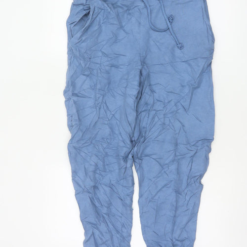 Marks and Spencer Women’s Blue Cotton Jogger Trousers Size 12