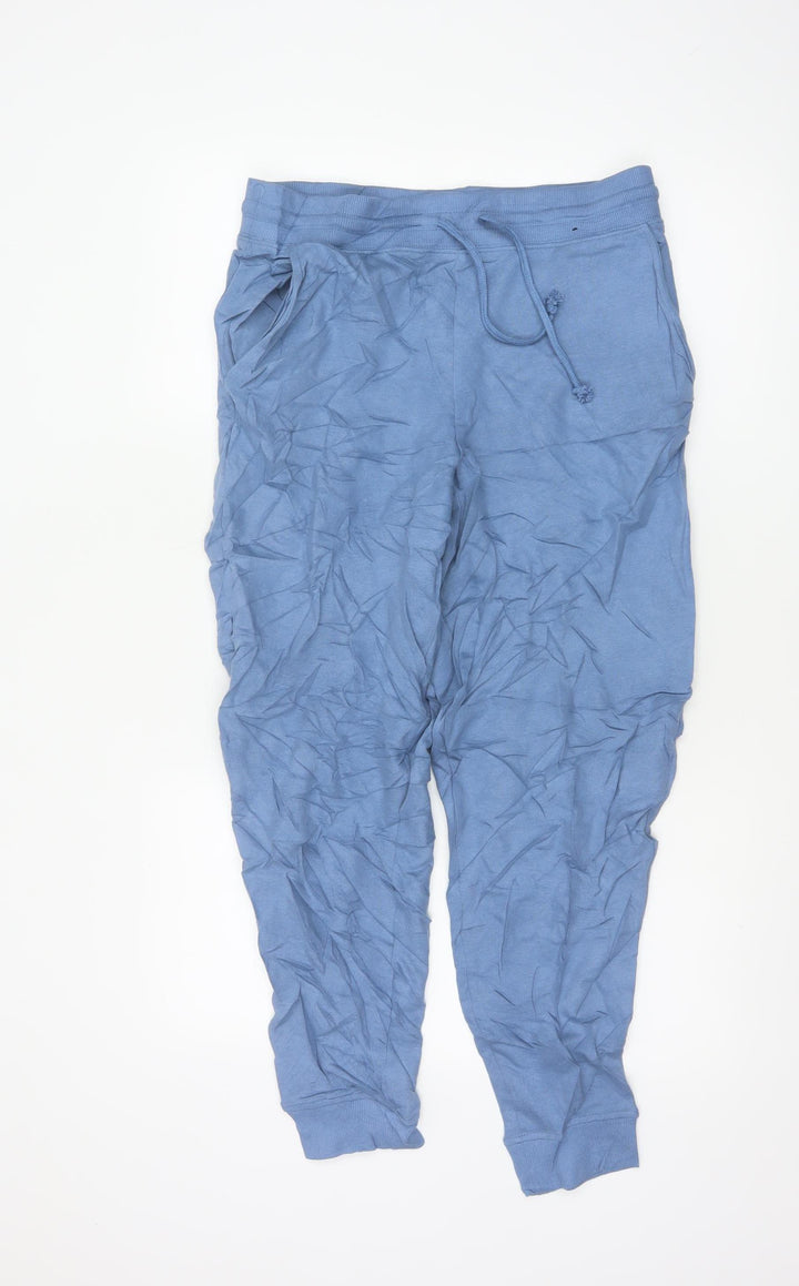 Marks and Spencer Women’s Blue Cotton Jogger Trousers Size 12