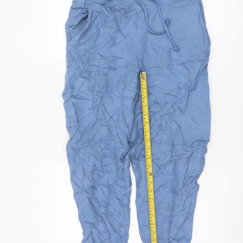 Marks and Spencer Women’s Blue Cotton Jogger Trousers Size 12