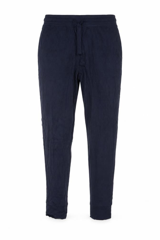 Front view of Marks & Spencer Men's Blue Small Pyjama Pants Lightweight Loungewear