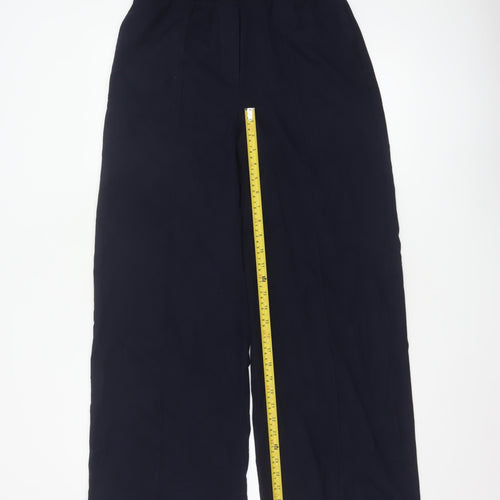 Marks and Spencer Women's Blue Size 10 Wide-Leg Stretch Trousers