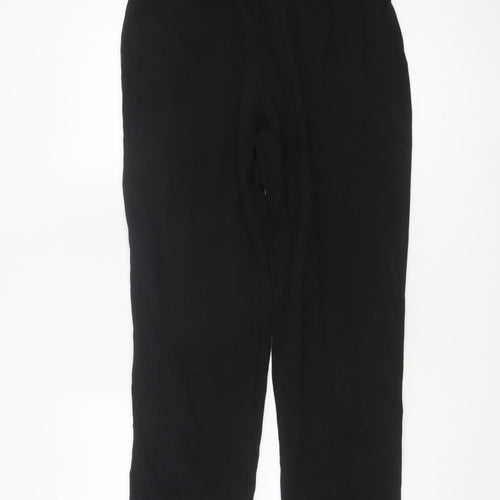 Marks and Spencer Women’s Black Straight Leg Stretch Trousers Size 12