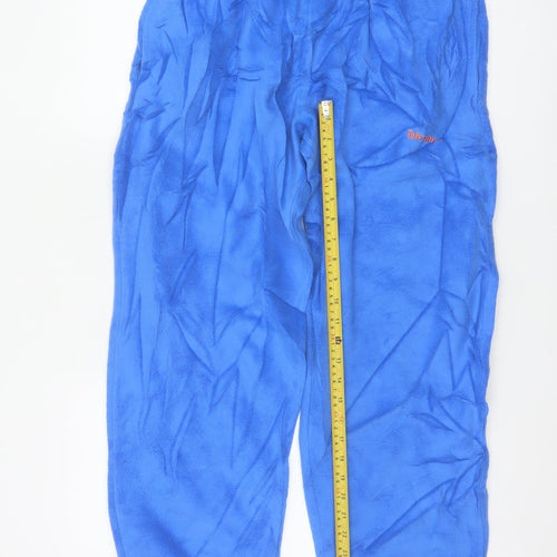 iets frans Women’s Blue Fleece Jogger Trousers Size M