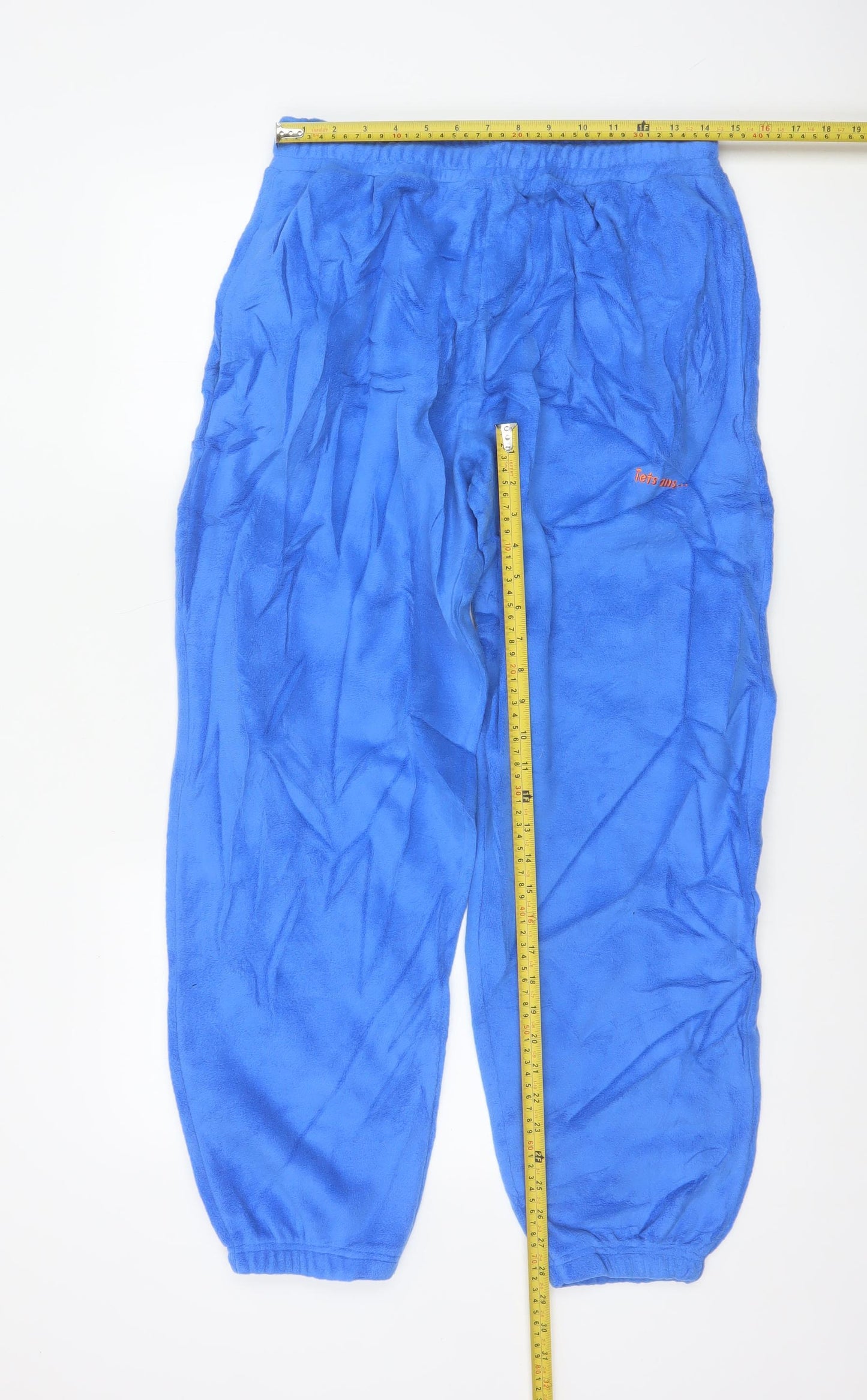 iets frans Women’s Blue Fleece Jogger Trousers Size M