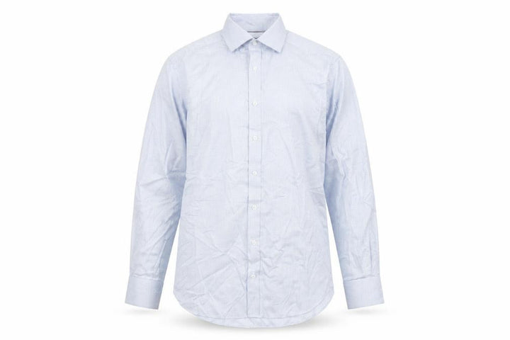 Marks and Spencer Men's Blue Regular Fit Luxury Cotton Dress Shirt 14.5”