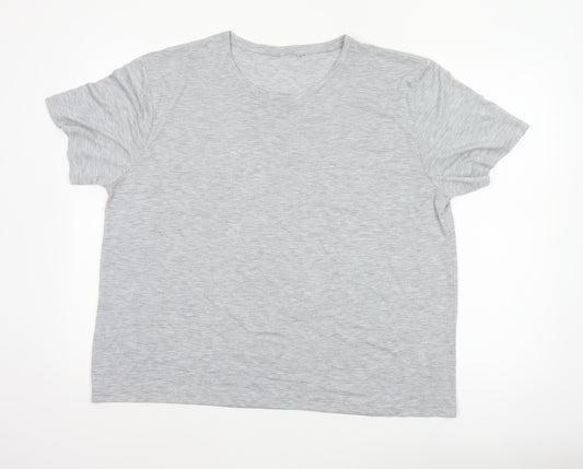 Marks and Spencer Women's Grey Size 18 Basic Short Sleeve T-Shirt